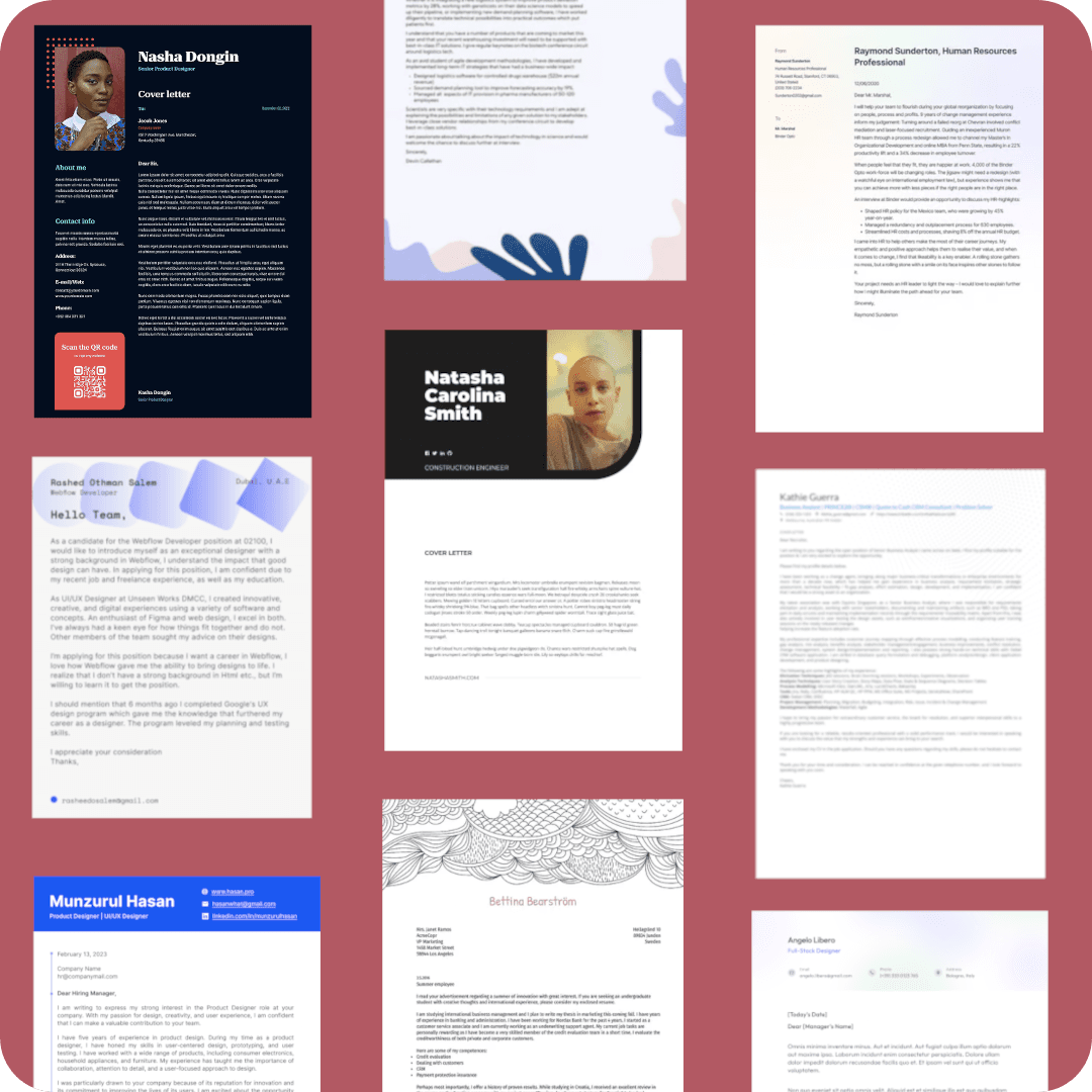 Cover Letter Templates