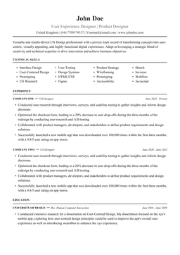 Modern Resume